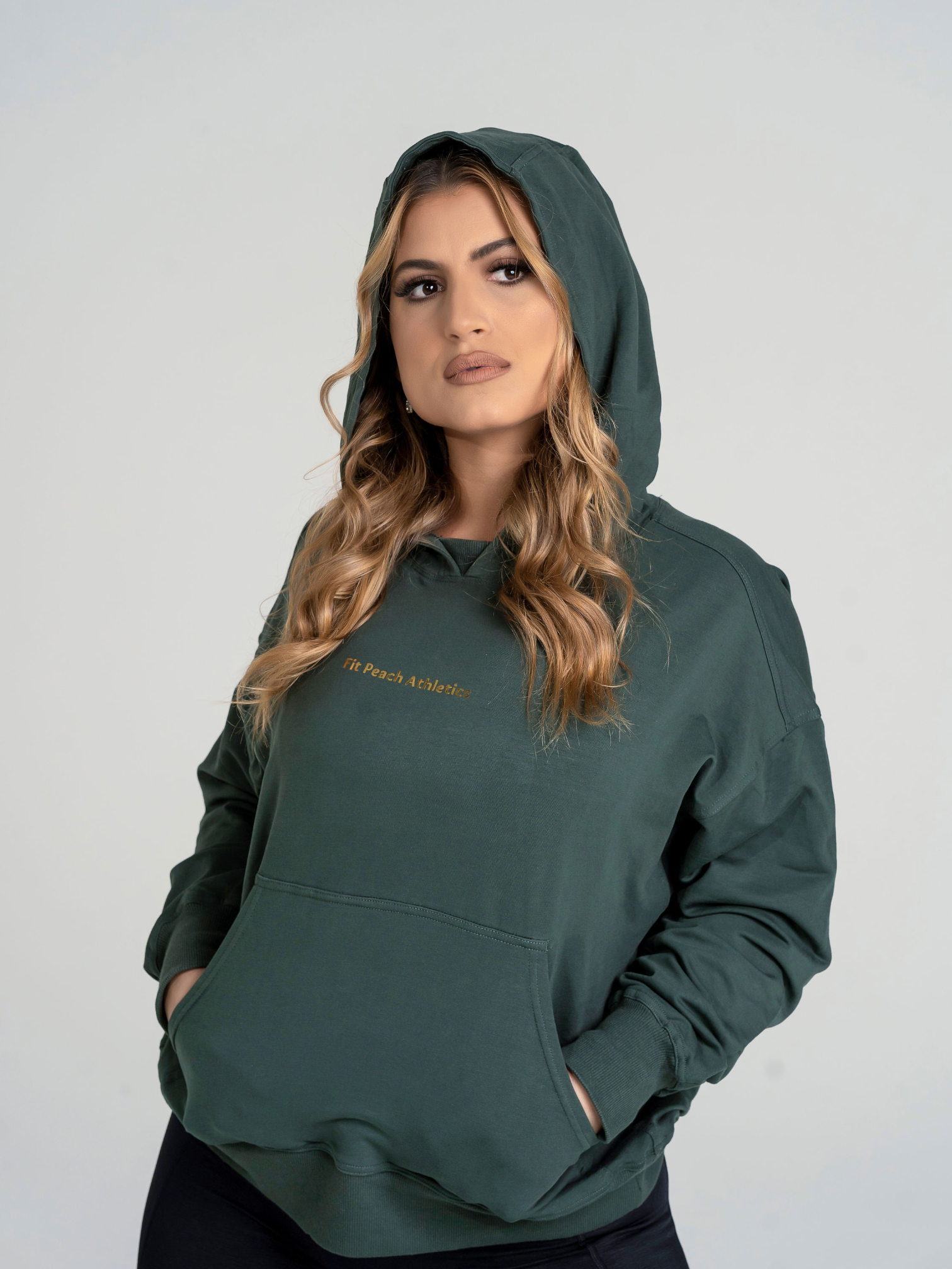 Luxe hoodie forest green