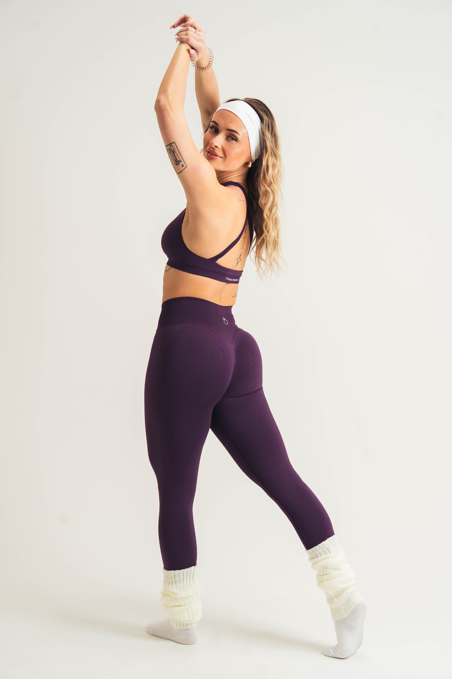 Enhance Seamless Scrunch Leggings Plum