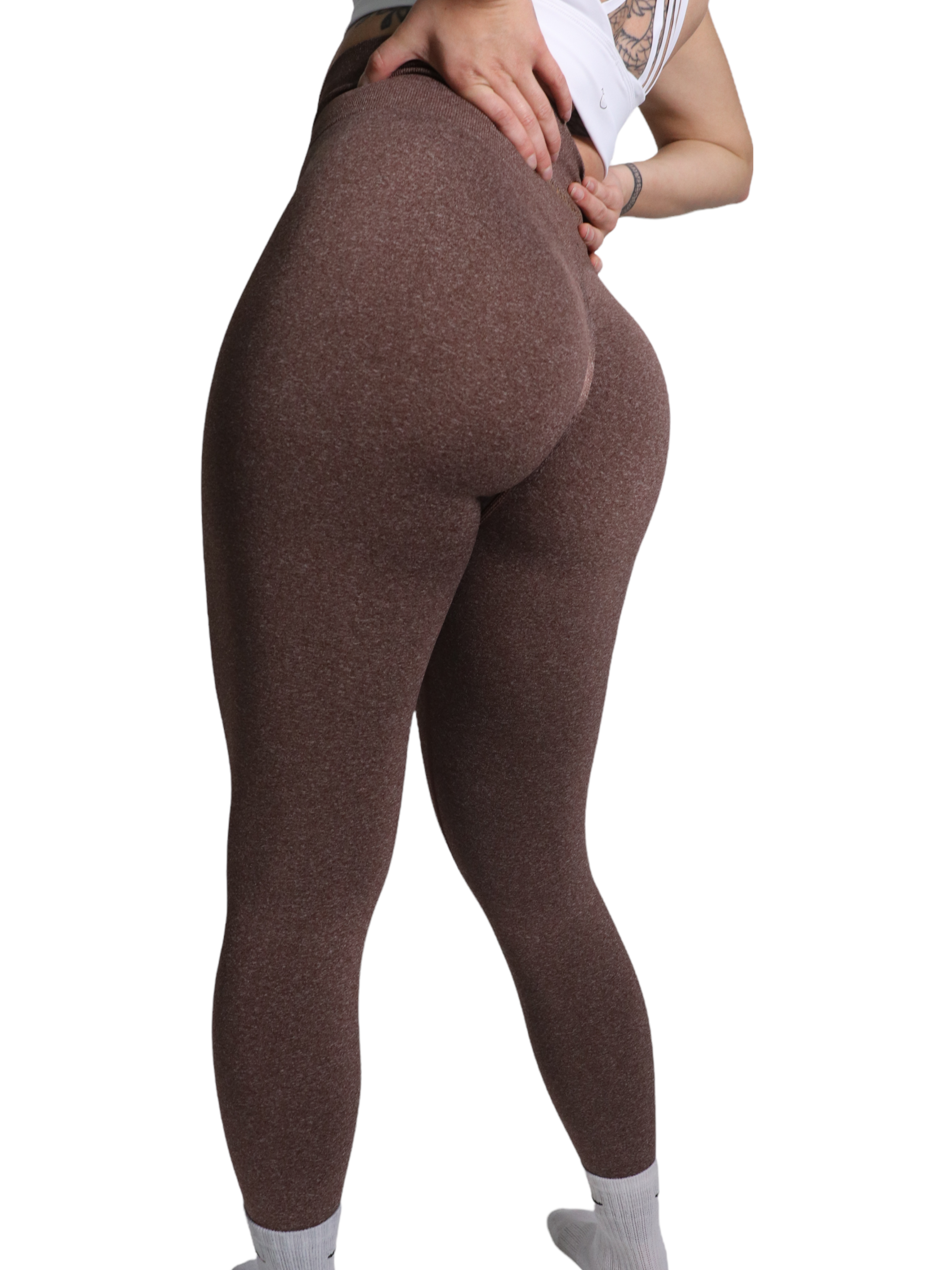 We Are Fit Peach Scrunch Tights - WE ARE FIT