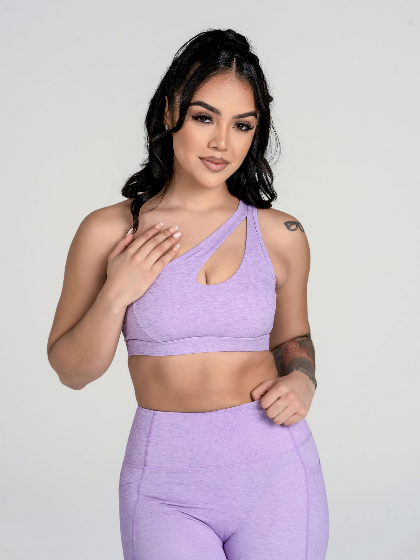 Luxe sports bra lavender