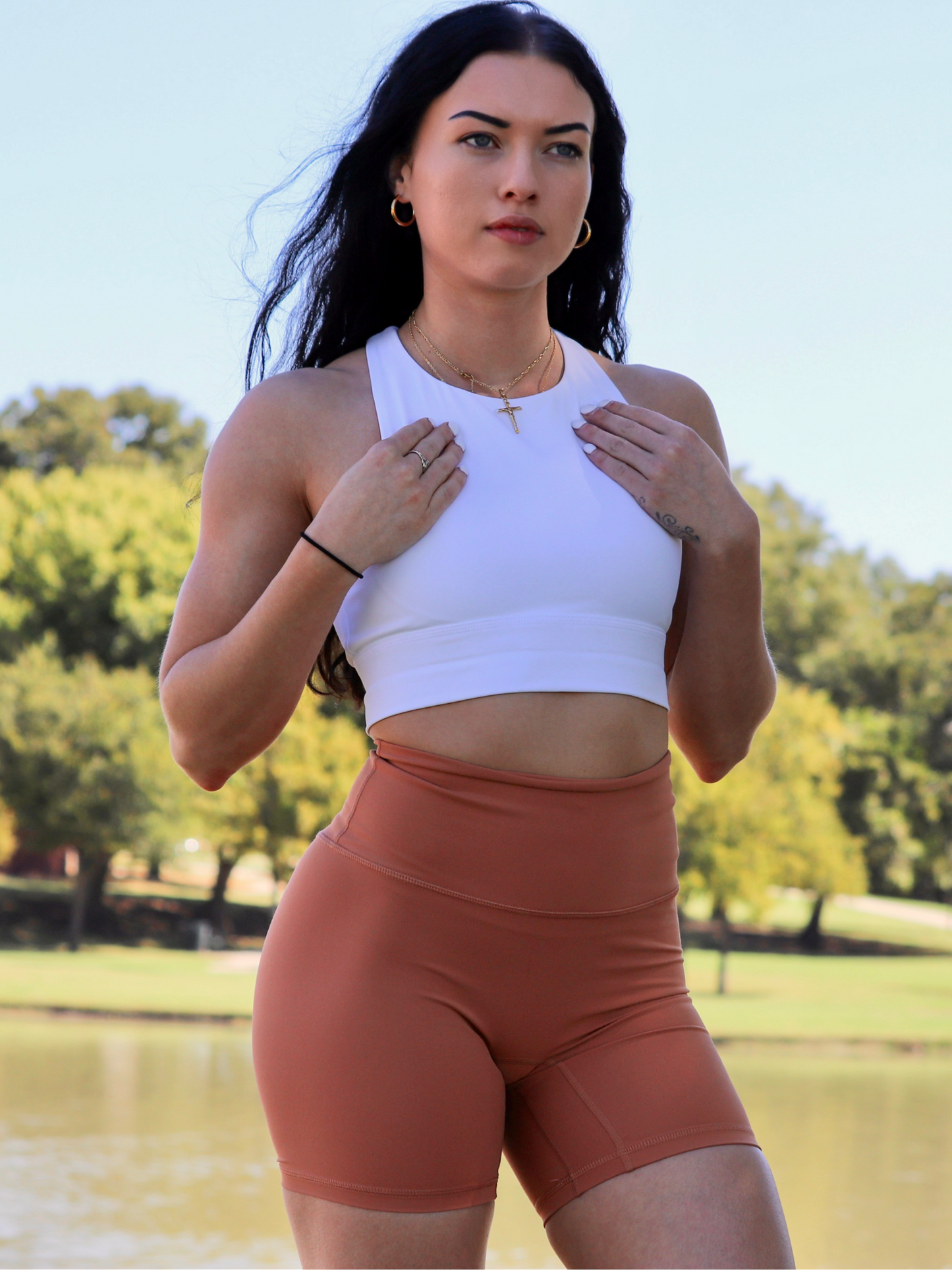 Limitless White Sports Bra