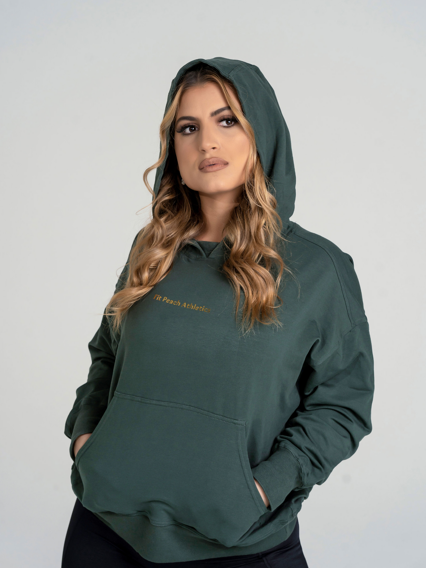 Luxe hoodie forest green